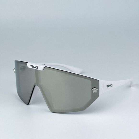 NEW Versace VE4461 314/87 White Grey Mirror Silver Detachable Lens Sunglasses main image 12